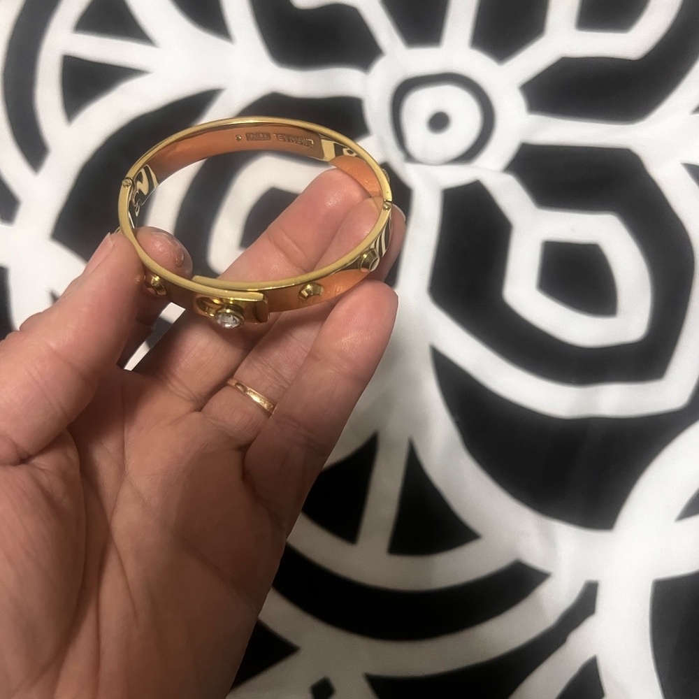 Michael Kors Gold Bracelet with Crystal Accents